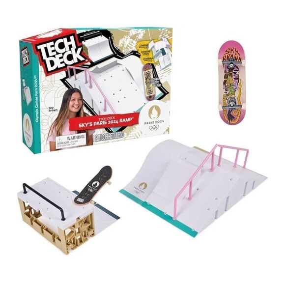 Tech Deck, Sky Brown’s Olympic Games Paris 2024 Ramp, Customizable X-Connect Par - Picture 1 of 4